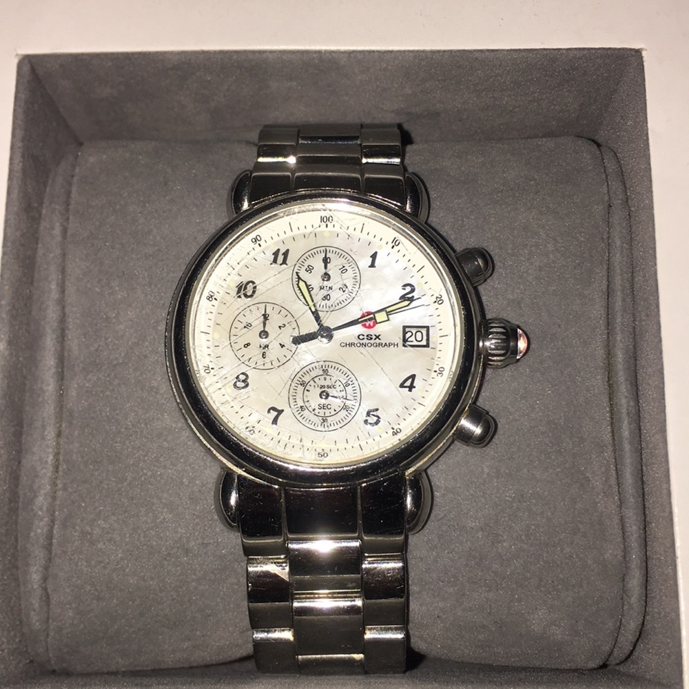 Michele Watch with stainless-steel bracelet
